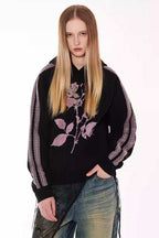 Faded Rose Patchwork Hoodie - Empty Reference