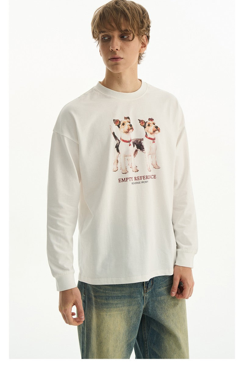 Schnauzer Letter Long Tee