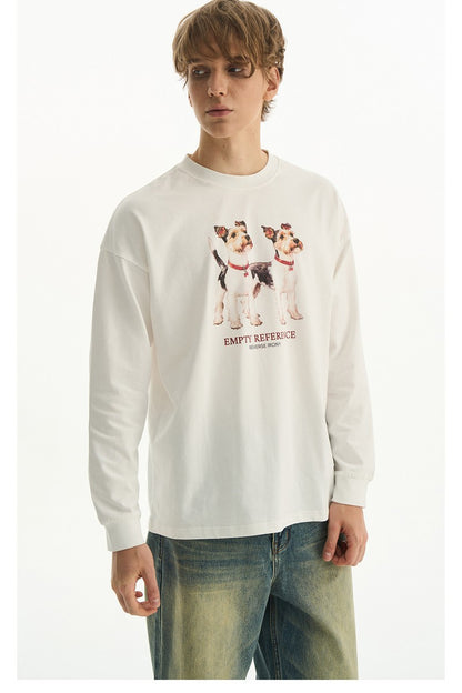 Schnauzer Letter Long Tee