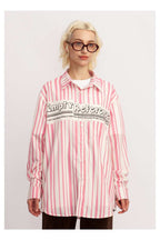 Pink Stripe Logo Shirt - Empty Reference