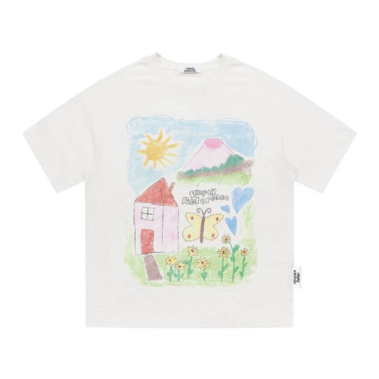 Whimsical Sketch Cotton Tee