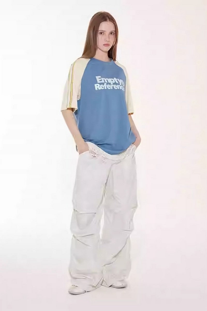 Blue Raglan Cooling Graphic Tee
