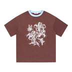 Distressed Floral Patchwork Tee