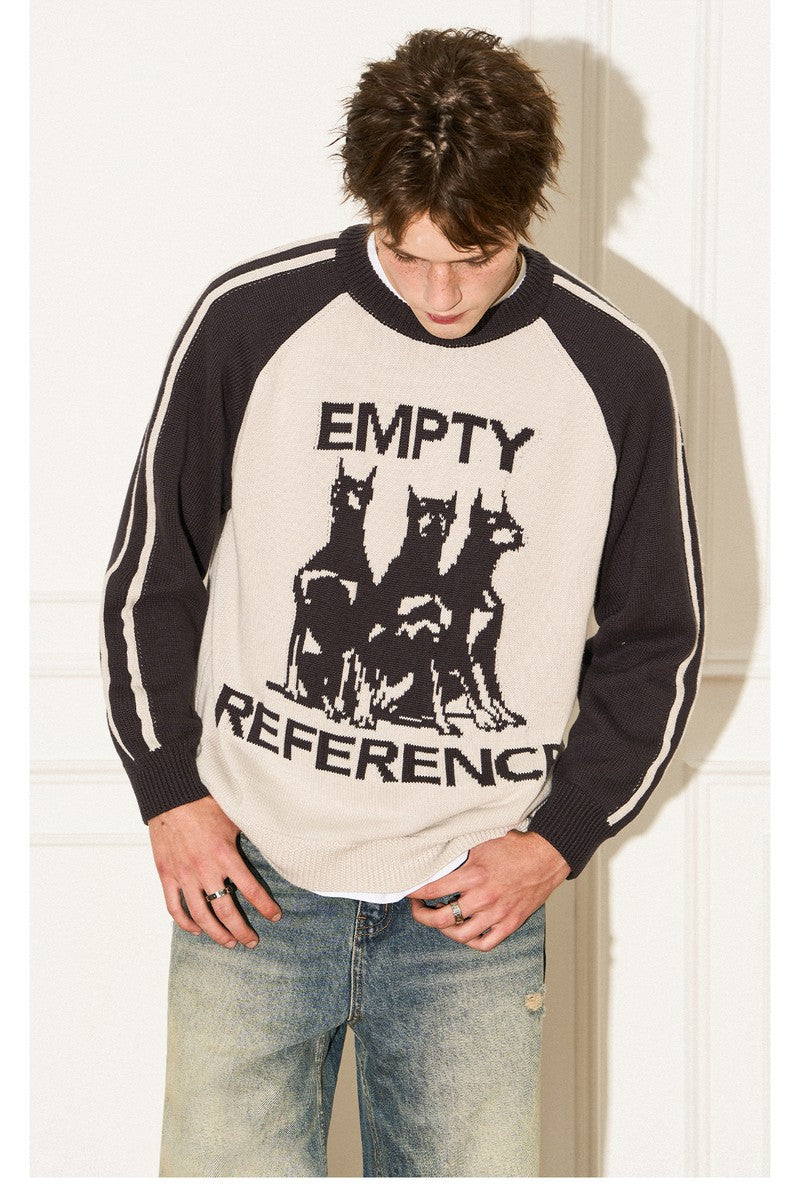 Doberman Raglan Stripe Sweater