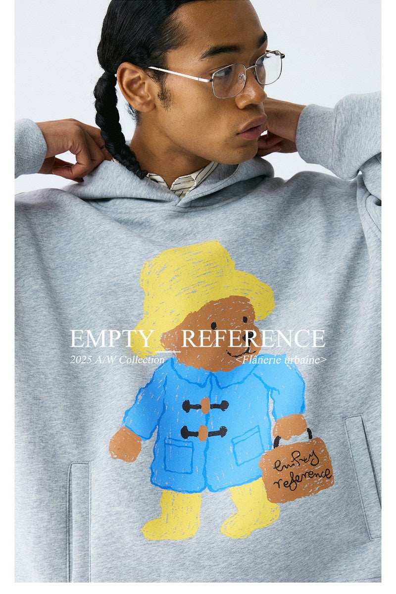 Teddy Briefcase Graphic Hoodie - Empty Reference