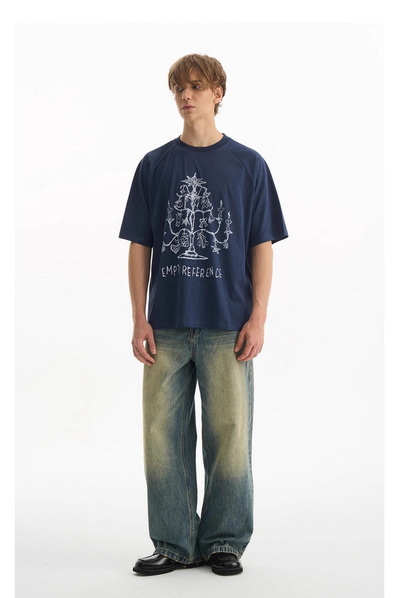 Christmas Candle Raglan Tee