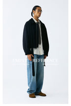 Black Belt Ruched Jacket