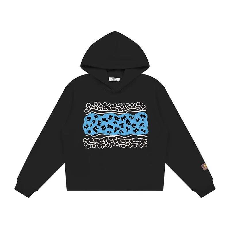 Leopard Patchwork Hoodie - Empty Reference