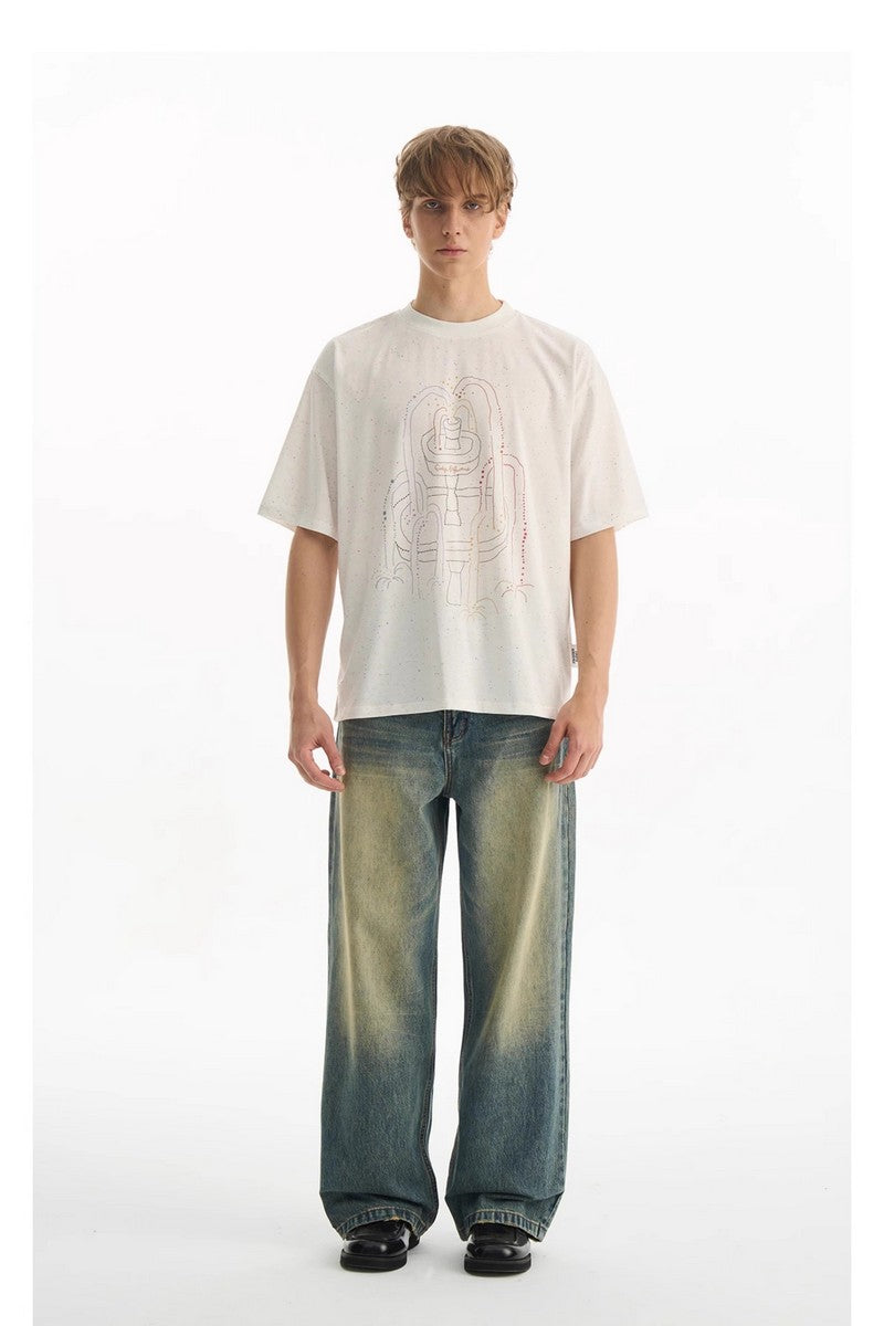 Color Fountain Graphic T-Shirt