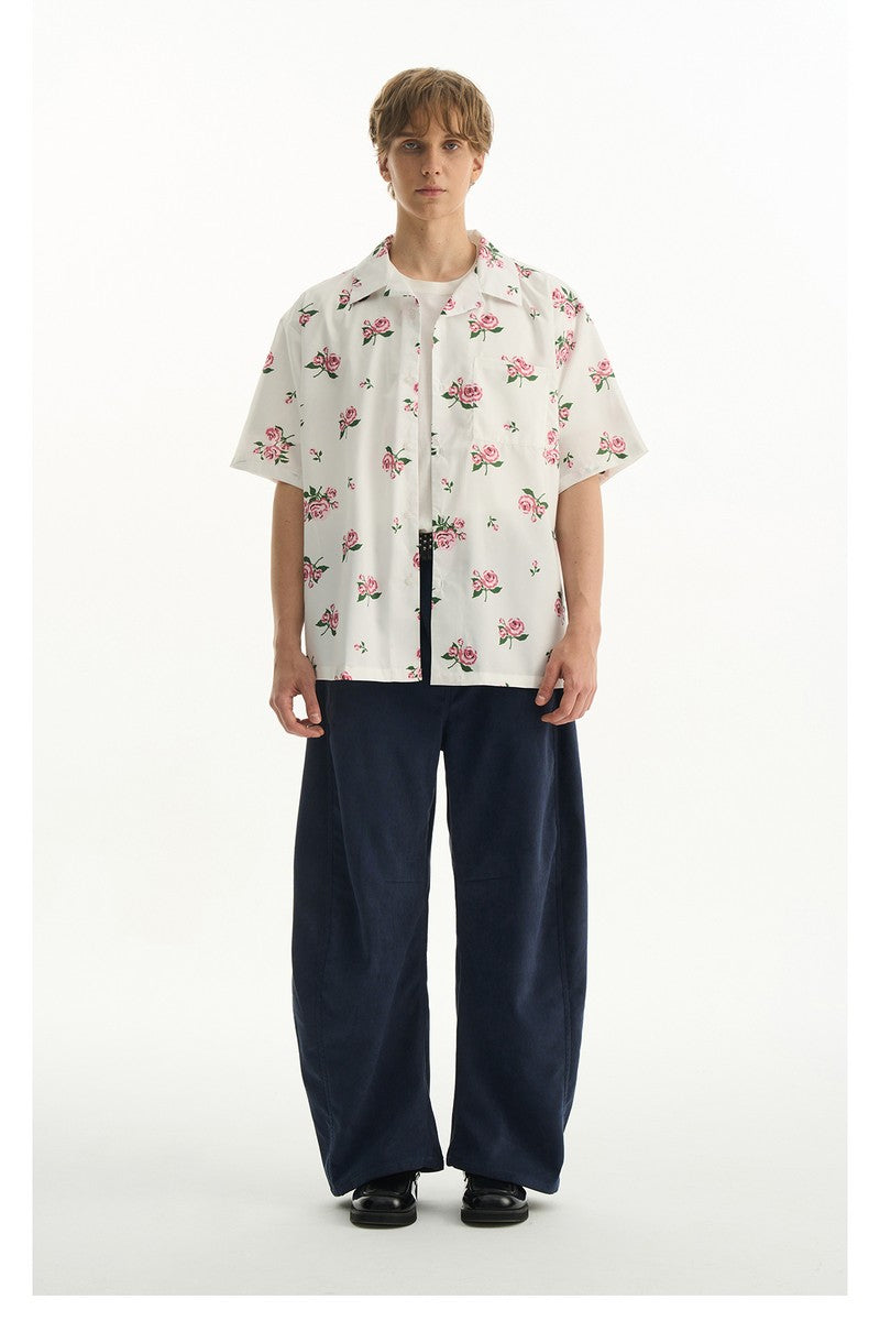 Rose Floral Print Shirt