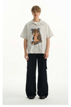 Sad Bear Plaid Spray Shirt - Empty Reference