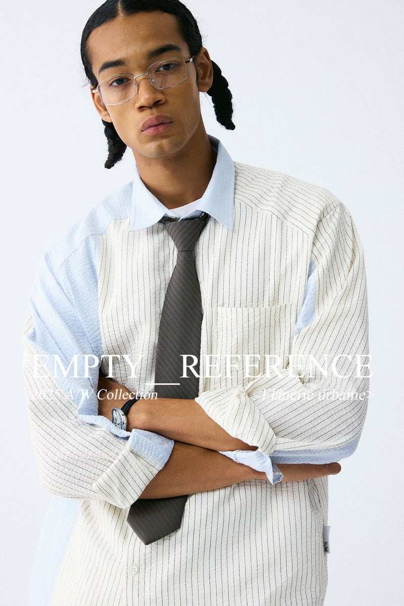 Striped Panel Classic Shirt - Empty Reference