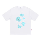 Blue Floral Graphic Tee