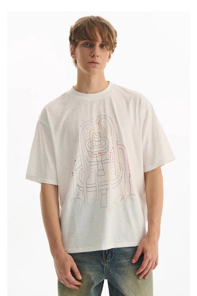 Color Fountain Graphic T-Shirt