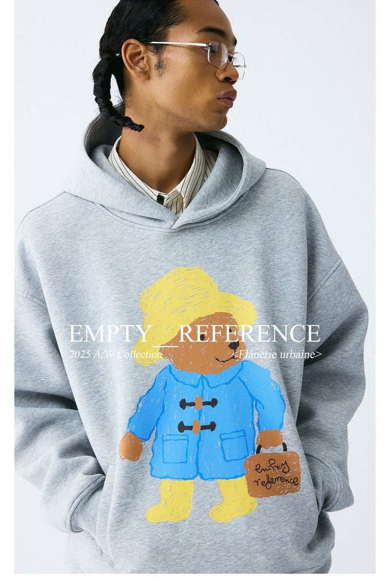 Teddy Briefcase Graphic Hoodie - Empty Reference