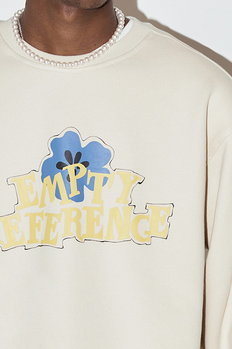 Sketch Floral Graphic Sweatshirt