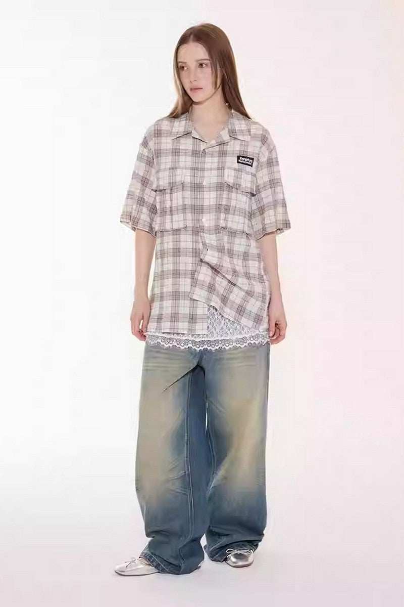 Textured Plaid Pocket Shirt - Empty Reference