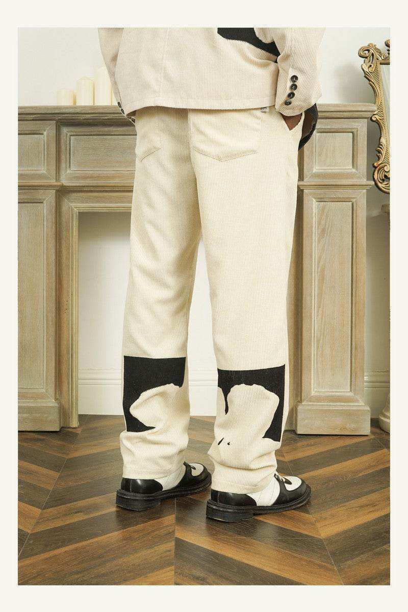 Corduroy Floral Dress Pants - Empty Reference