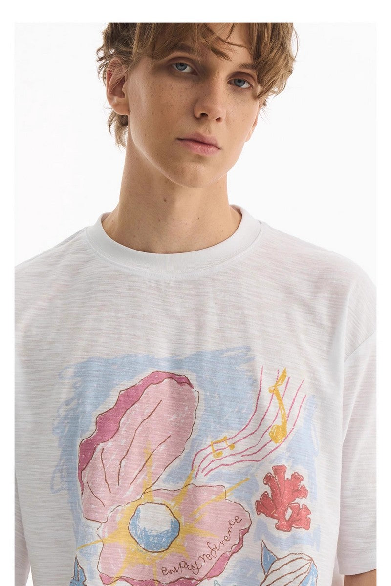 Hand Drawn Ocean Graphic Tee
