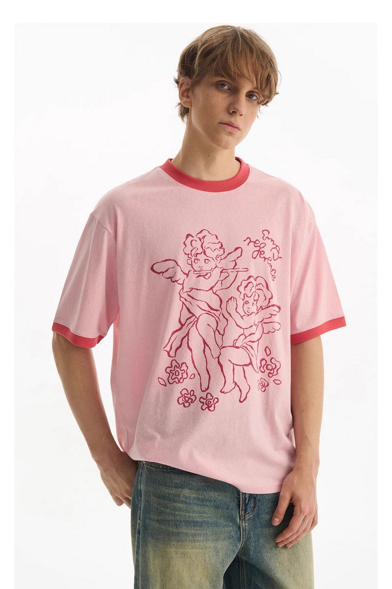 Angel Patchwork Graphic Tee