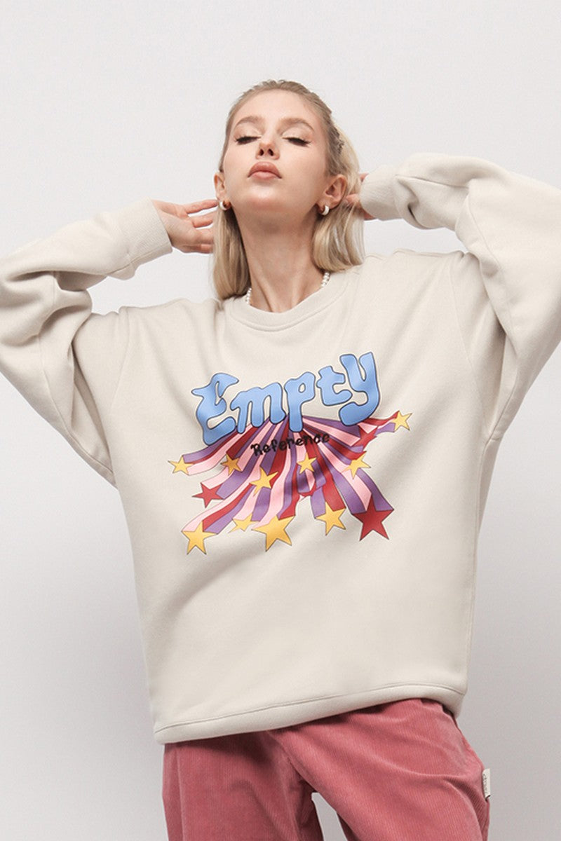Colorful Star Print Sweatshirt