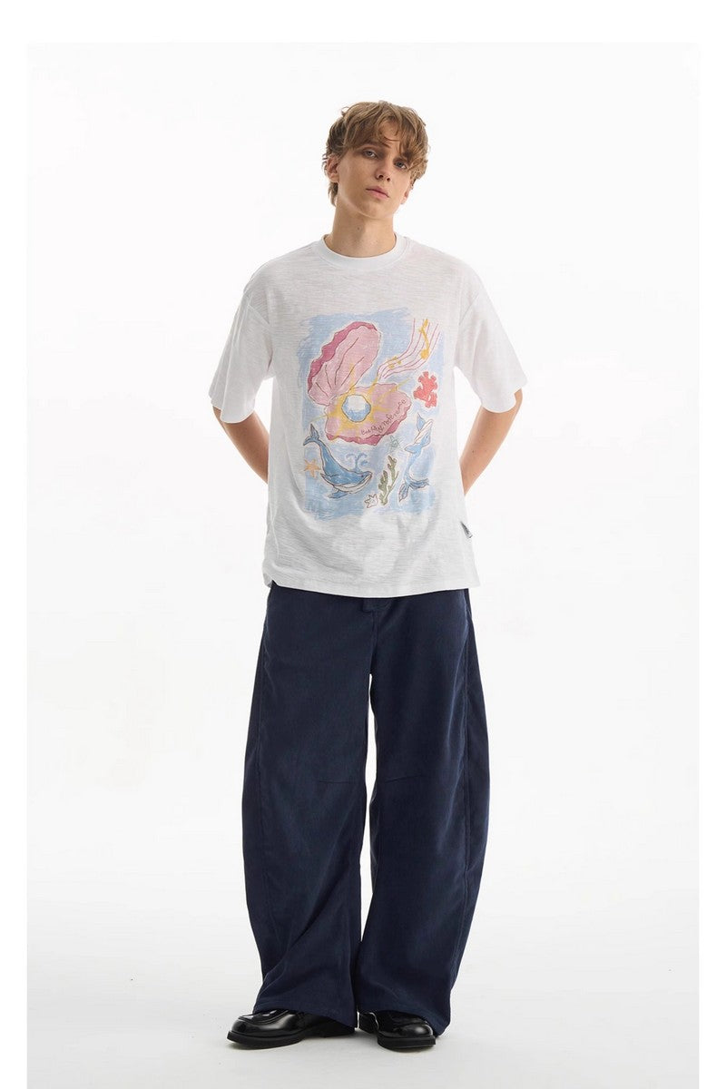 Hand Drawn Ocean Graphic Tee