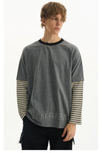 Layered Stripe Long Tee