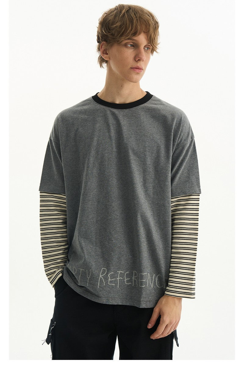 Layered Stripe Long Tee