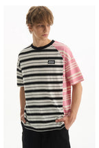 Striped Deconstructed Patchwork Tee