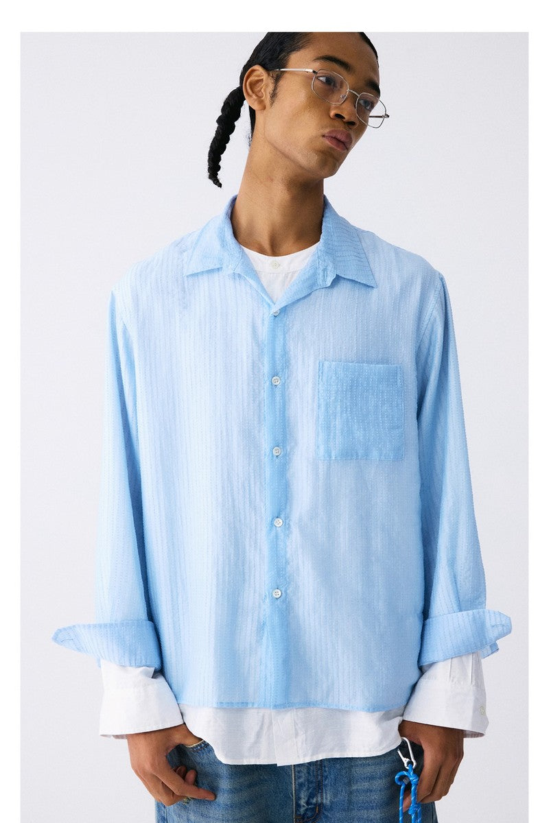 Tencel Slub Double Layer Shirt
