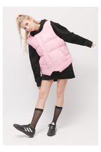 Reversible Leopard Embroidered Puffer Vest