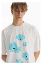 Blue Floral Graphic Tee