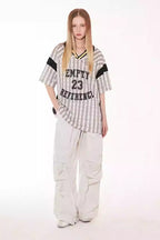 Number Stripe Logo Polo