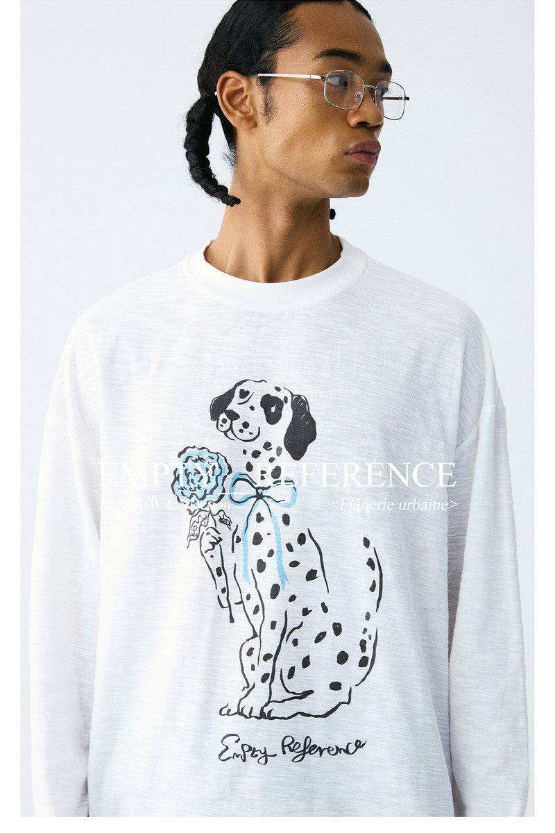 Dalmatian Rose Graphic Tee - Empty Reference