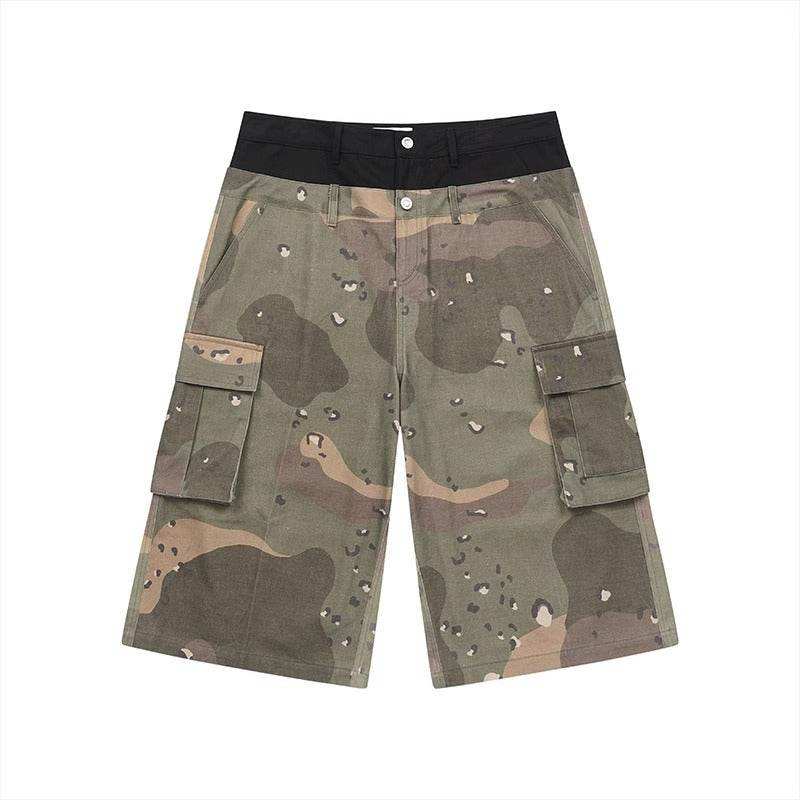 Camo Panel Straight Shorts - Empty Reference