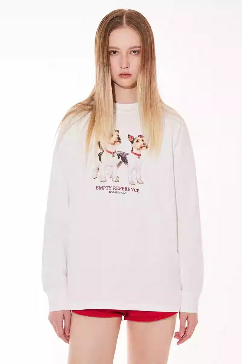 Schnauzer Letter Long Tee