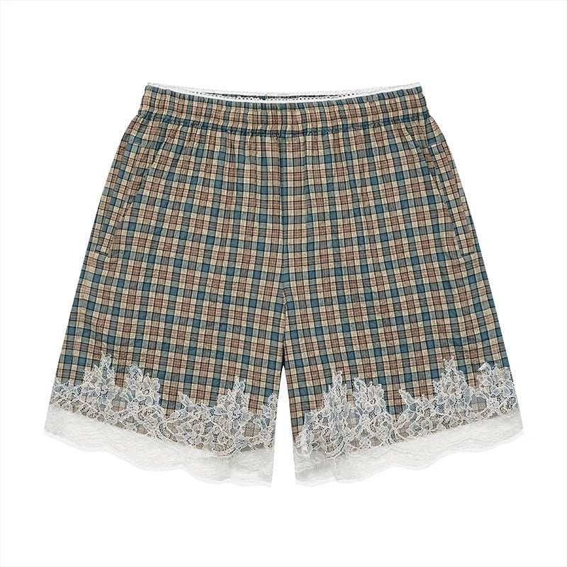 Lace Trim Jersey Shorts - Empty Reference
