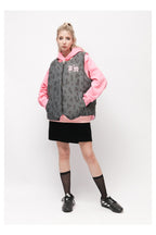 Reversible Leopard Embroidered Puffer Vest