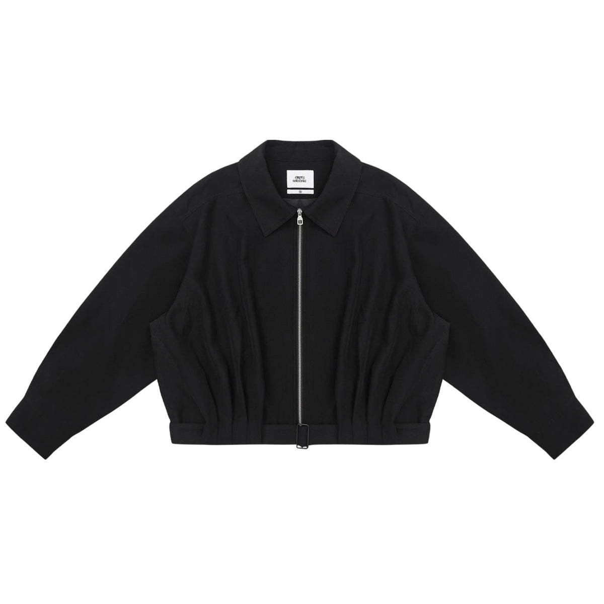 Black Belt Ruched Jacket