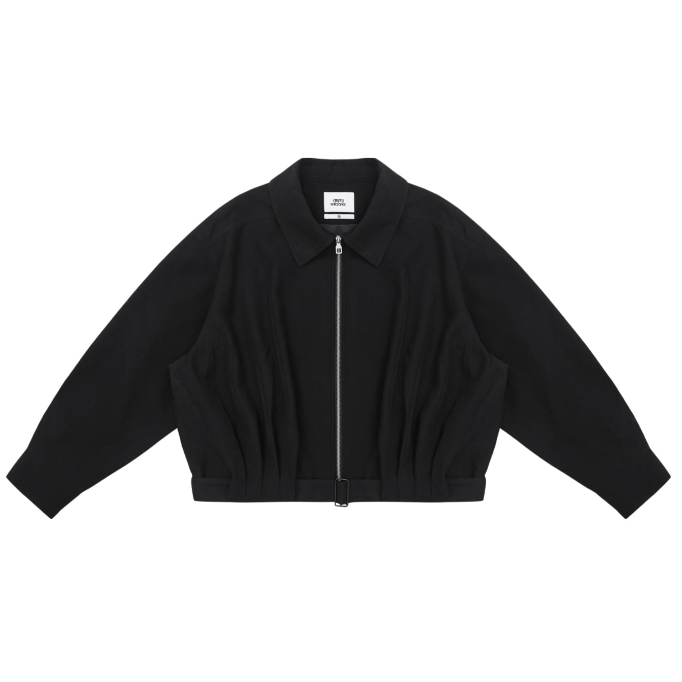 Black Belt Ruched Jacket