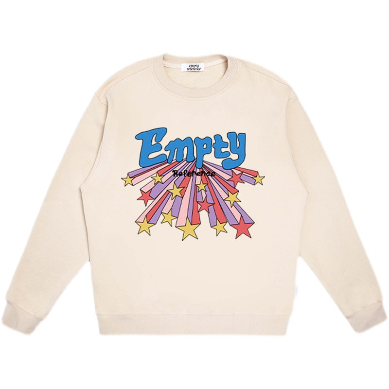Colorful Star Print Sweatshirt