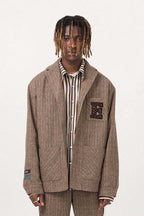 Brown Plaid Vintage Blazer - Empty Reference