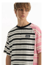 Striped Deconstructed Patchwork Tee
