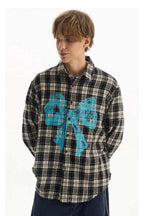 Bow Plaid Long Sleeve Shirt - Empty Reference