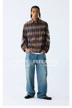 Plaid Bow Print Shirt - Empty Reference