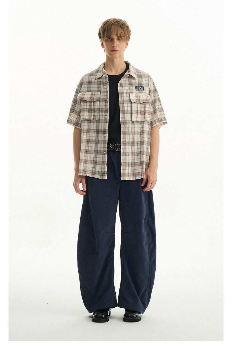 Textured Plaid Pocket Shirt - Empty Reference