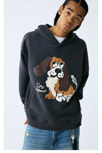 Faded Dog Graphic Hoodie - Empty Reference