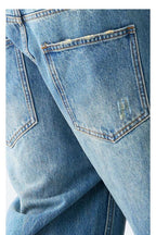 Heavyweight Washed Distressed Jeans - Empty Reference