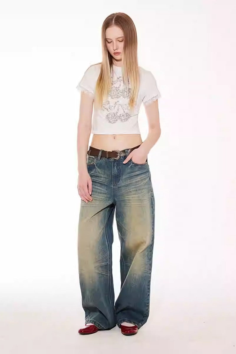 Cherry Lace Patchwork Tee