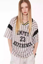 Number Stripe Logo Polo